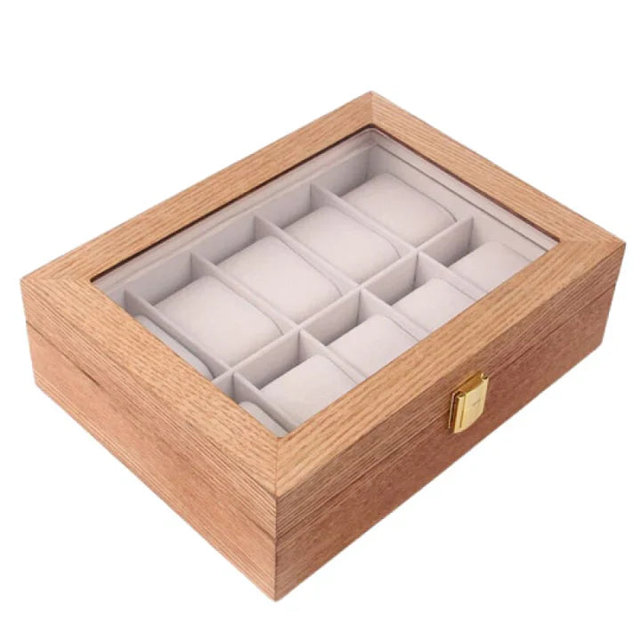 Watch Box - Acacia Wood - 10 slots - Watch Box