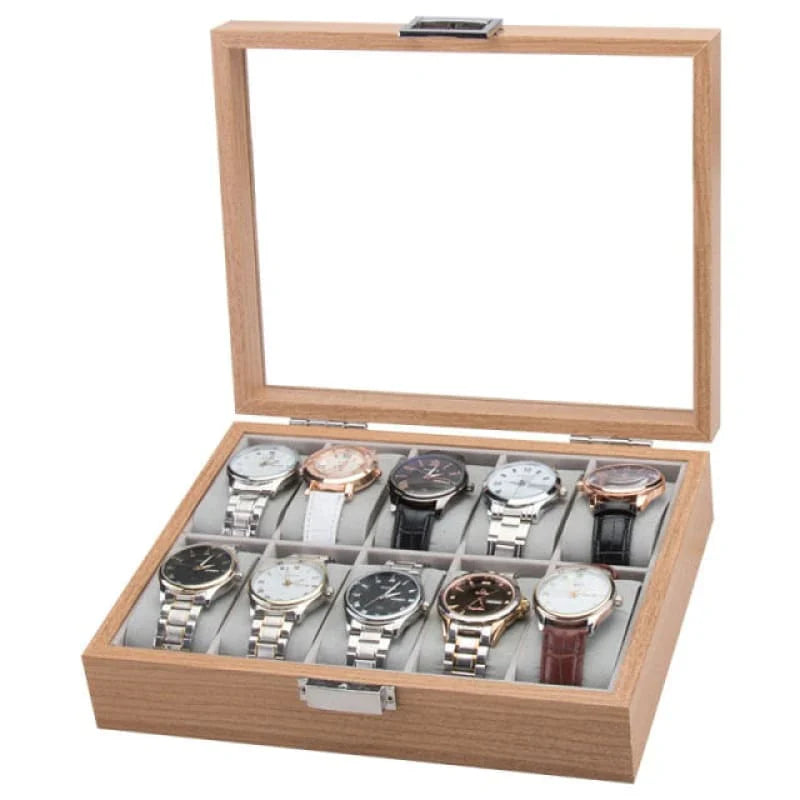 Watch Box - Acacia Wood - 10 slots - Watch Box