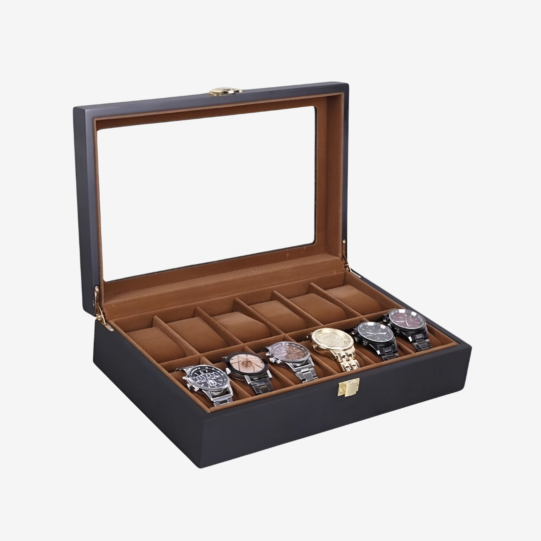 Watch Box - Teak Elegance 12 slots - Boîte à Montre