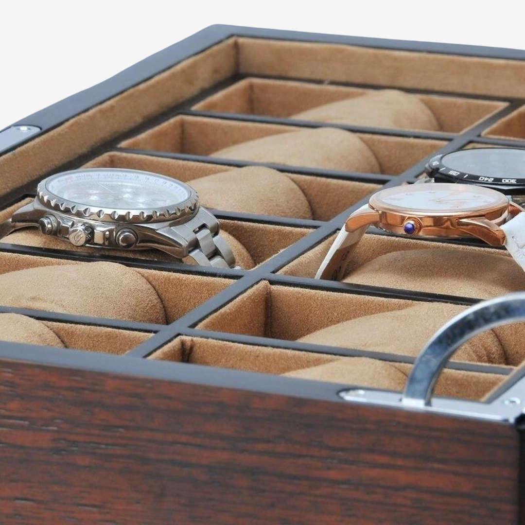 Watch Box - Wood - 12 Slots - Watch Box