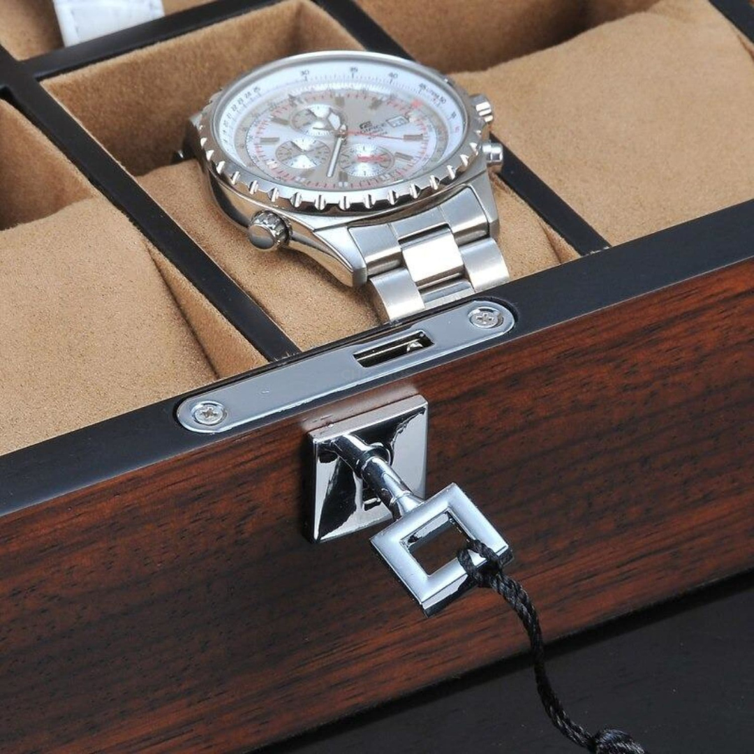 Watch Box - Wood - 12 Slots - Watch Box