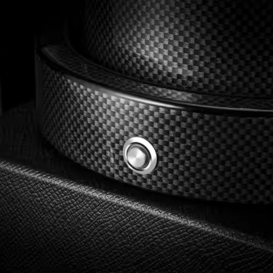 Watch Winder - Majestic Black & Silver - Remontoir Montre
