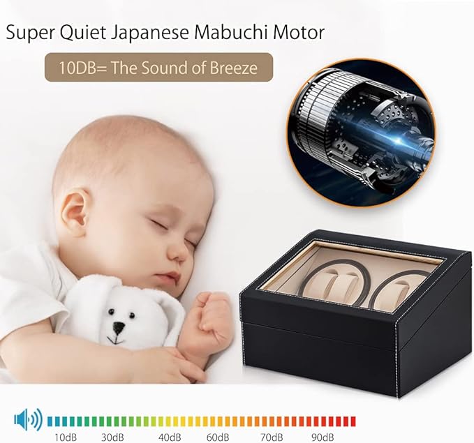 Watch Winder - Black Cream