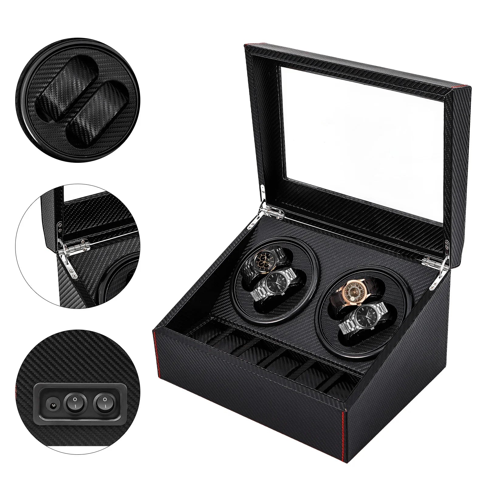 Watch Winder - Carbon 4 Slots