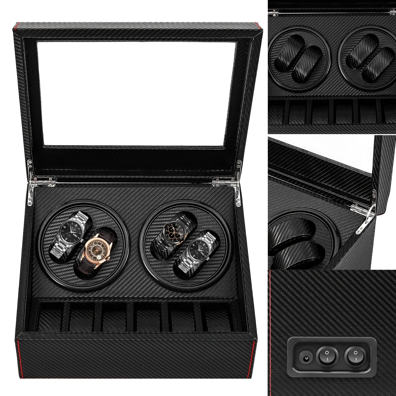 Watch Winder - Carbon 4 Slots