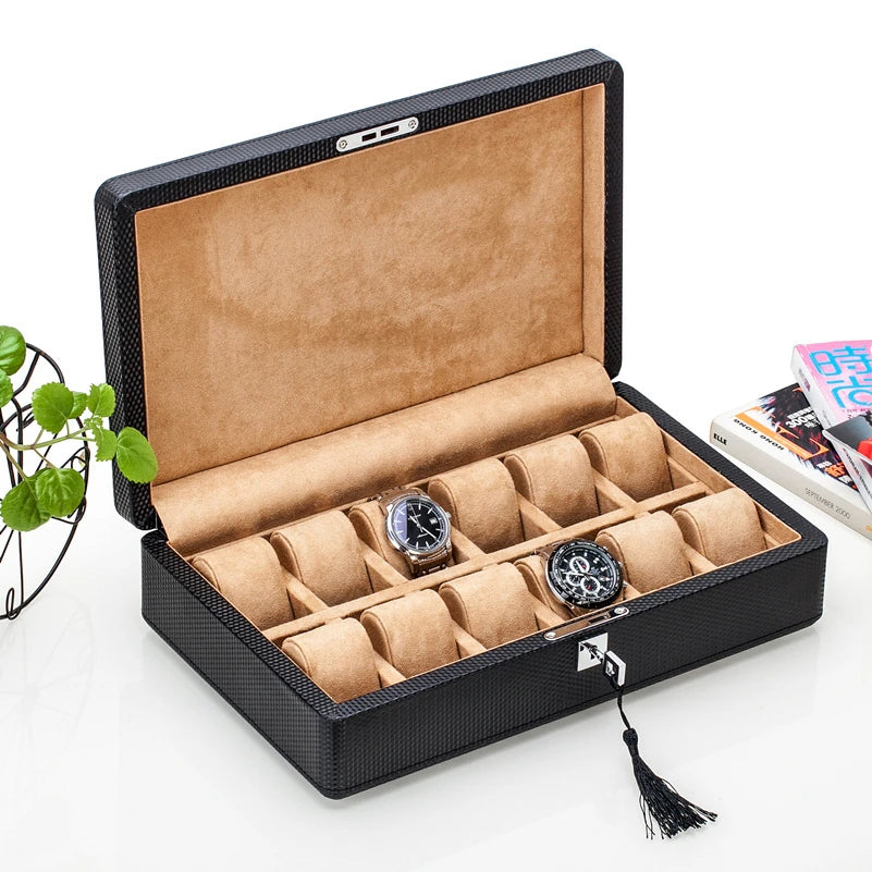 Watch Box - Carbon 12 Slots