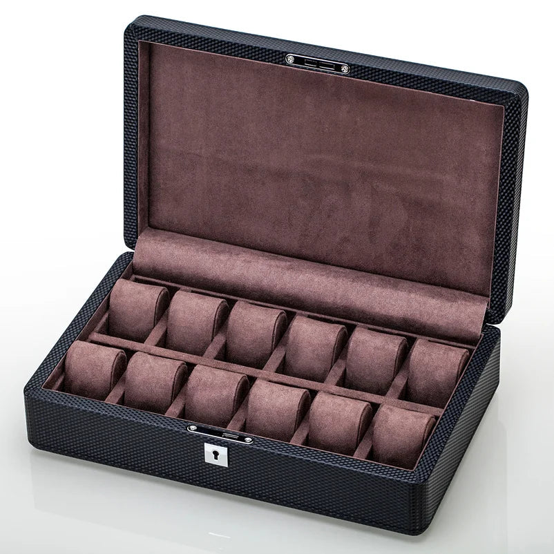 Watch Box - Carbon 12 Slots