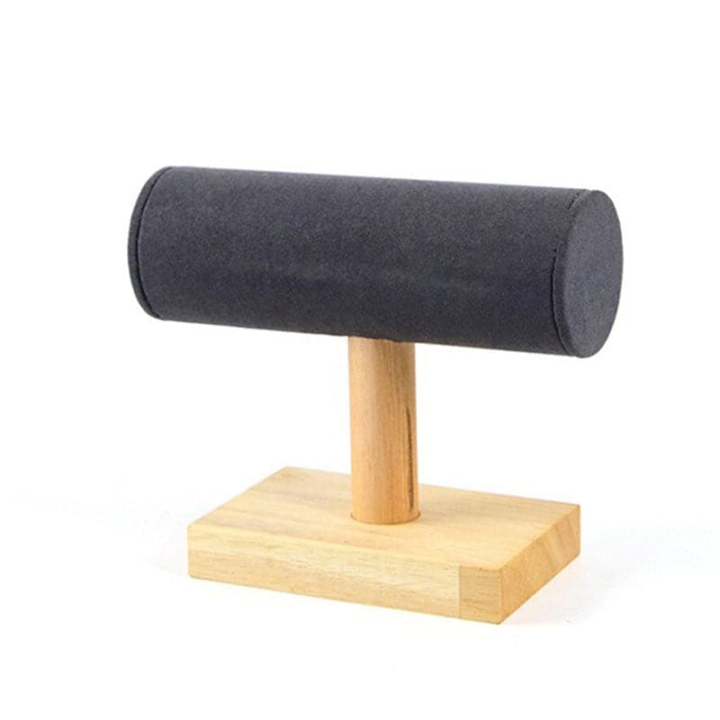 Watch Stand - Compact Bamboo Gray 2 Slots