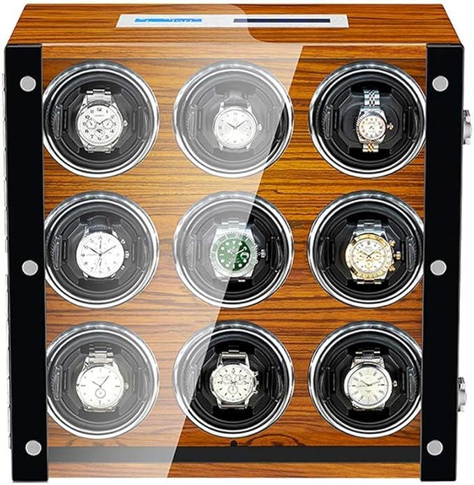 Watch Winder - Wood 9 Slots